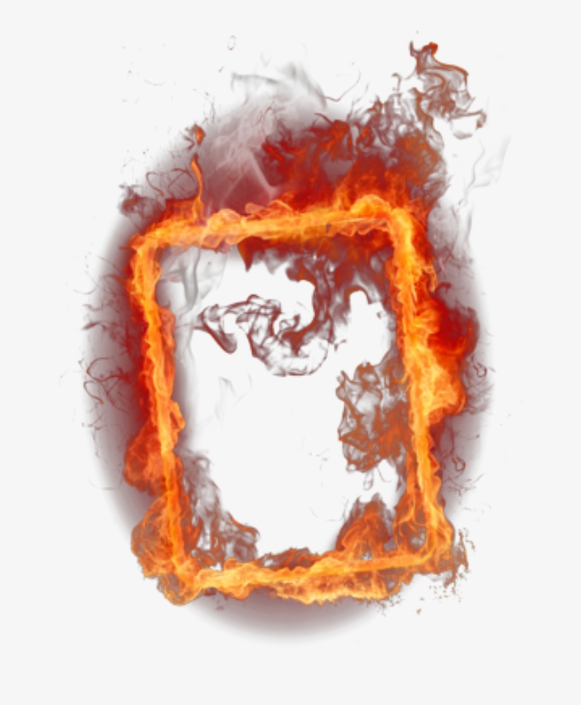 Mq Fire Fireflames Frame Frames Border Borders - La Hoguera Del Odio, transparent png download