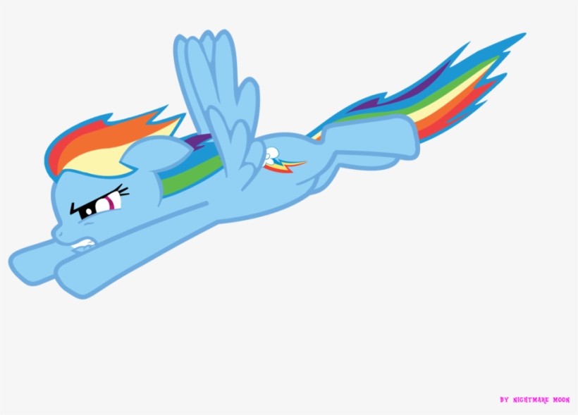 Rainbow Dash Flying, transparent png download