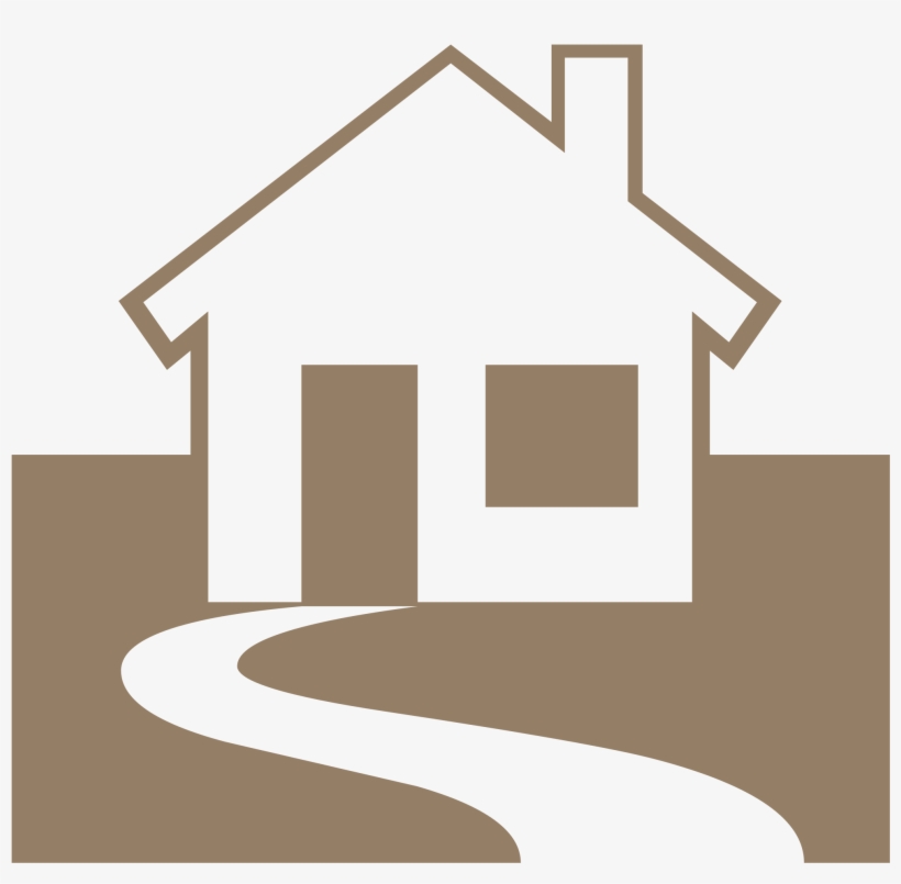 Open - Brown House Silhouette, transparent png download