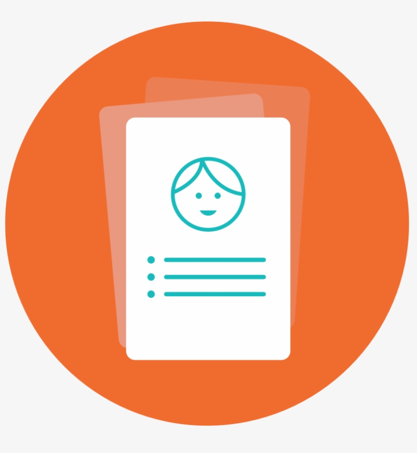 A Card With A Face On It - Circle, transparent png download