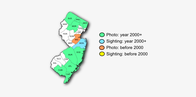 Nj Range Map-cobweb Skipper - Skippers, transparent png download