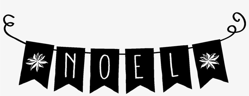 Noel Bunting Banner Wall Decal - Birthday, transparent png download