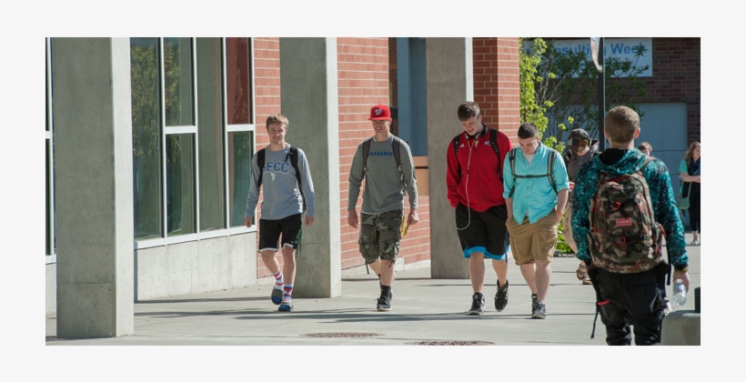 Five Students Walking Outside Of Music Building - Music, transparent png download