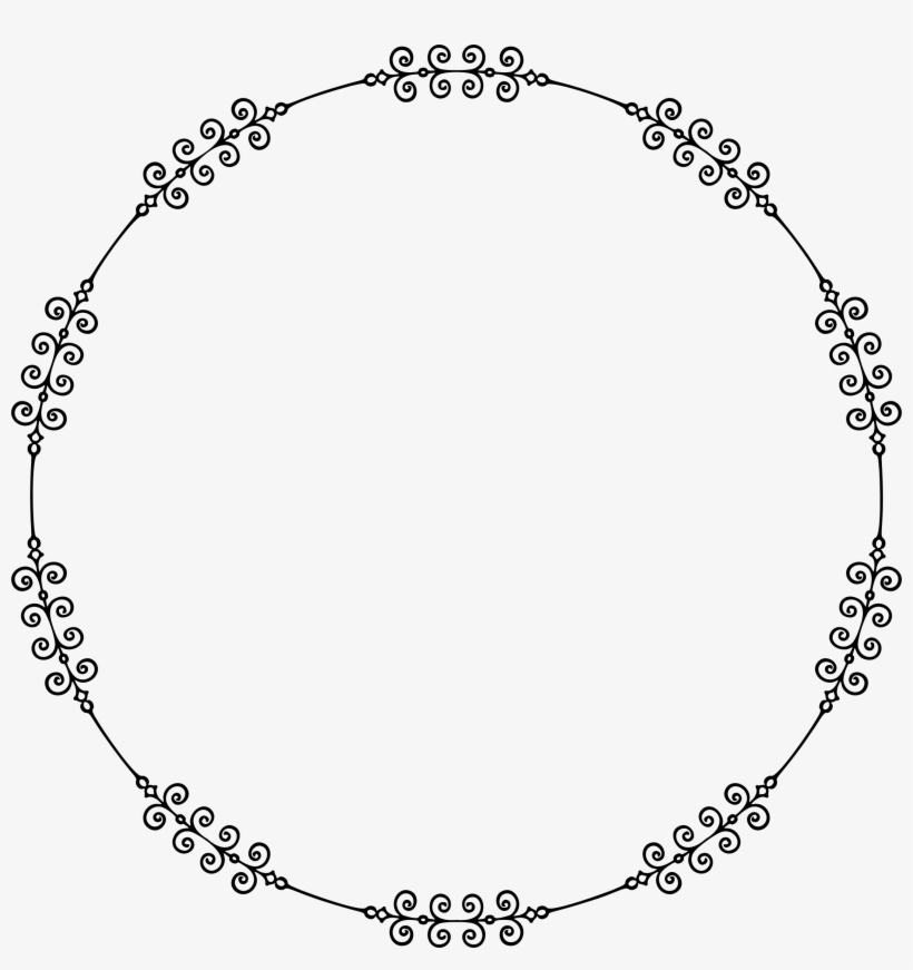 This Free Icons Png Design Of Flourish Frame Round, transparent png download