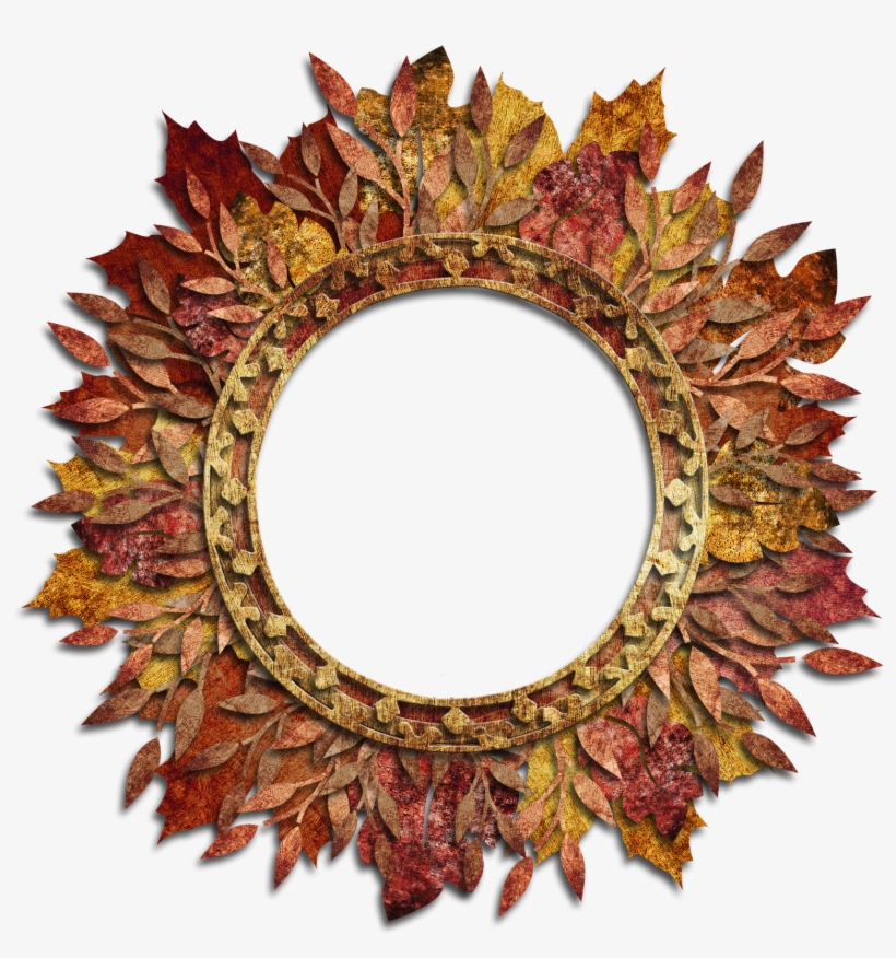 Round Autum Frame Gallery Yopriceville High Quality - Portable Network Graphics, transparent png download