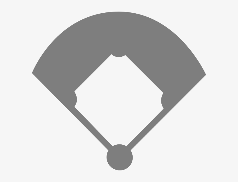 Png Library Stock Clip Art At Clker Com Vector Online - Black And White Baseball Field Clipart, transparent png download