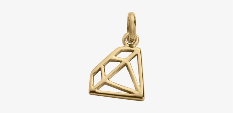 Diamond Outline Charm - Triangle, transparent png download