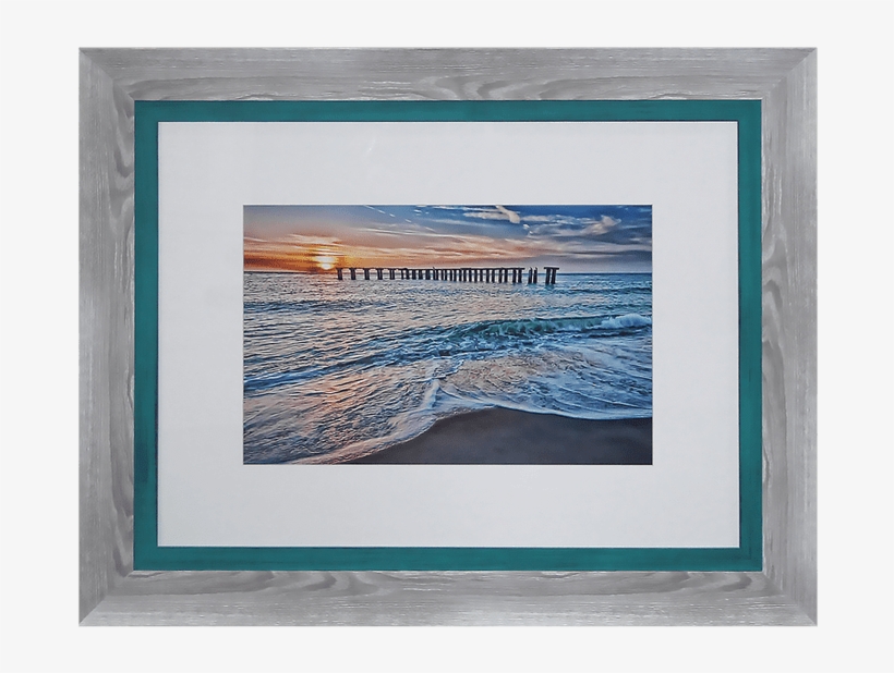 Sunset Beach Framed Art Print Island Art Stone Harbor - Art Print: Johnson's Sun Down, 11x14in., transparent png download