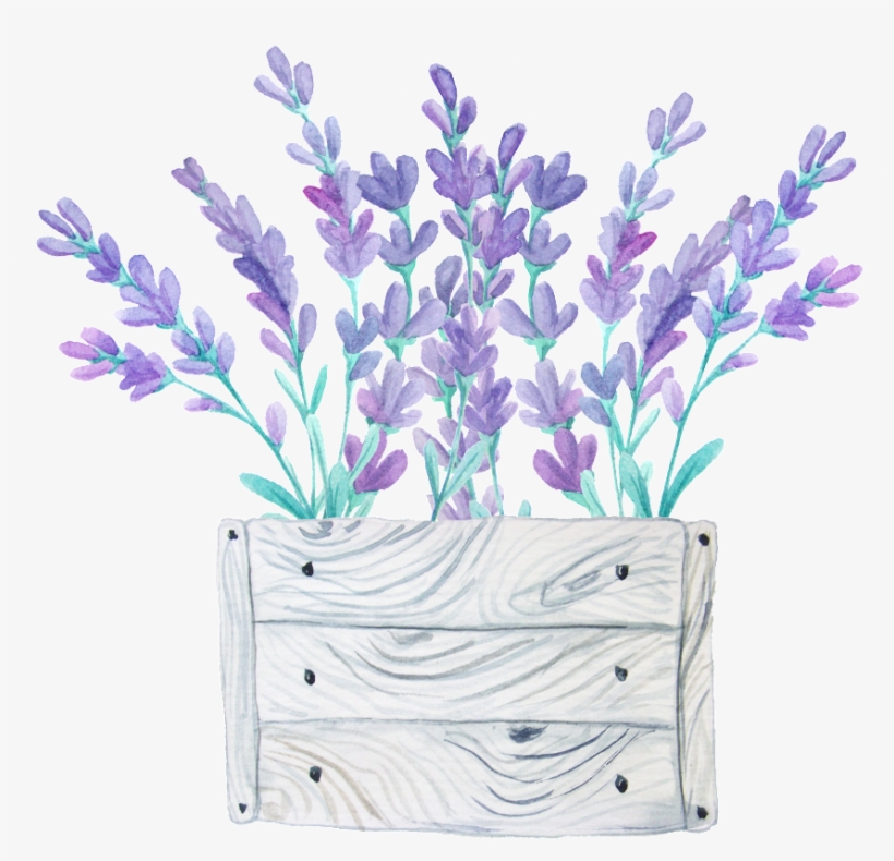 Wood Flower Bed Transparent Decorative Material - Lavender, transparent png download