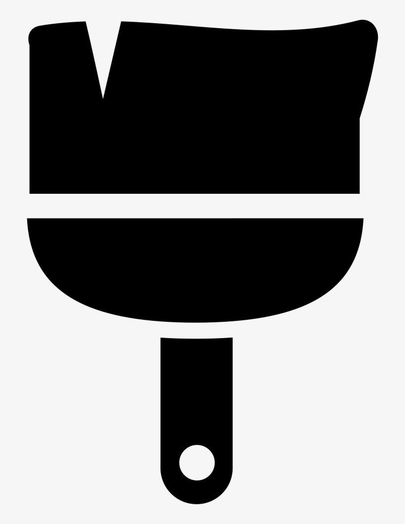 Paintbrush Tool Black Shape Comments, transparent png download