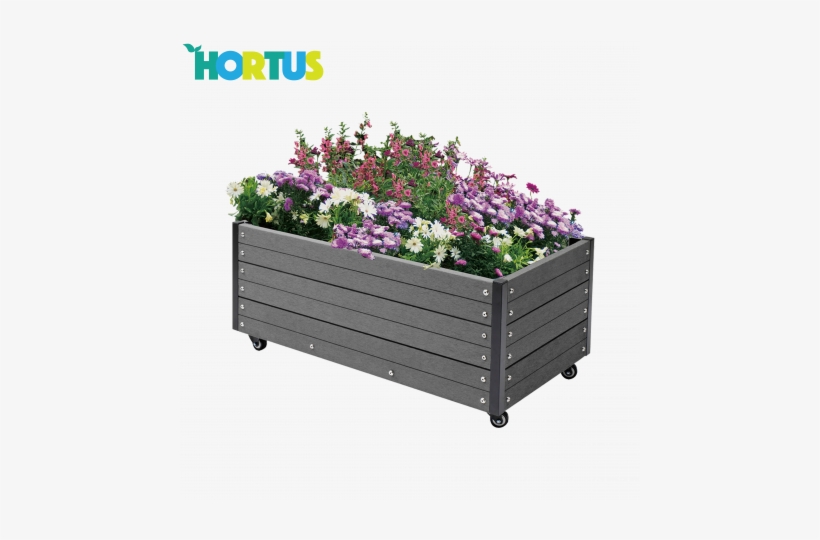 Hortus Flower Bed Wpc 36 X 90 X 50 Cm - Højbed På Hjul Vedligeholdelsesfri, transparent png download