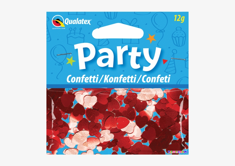 Red Heart Confetti - Red Hearts Confetti, transparent png download