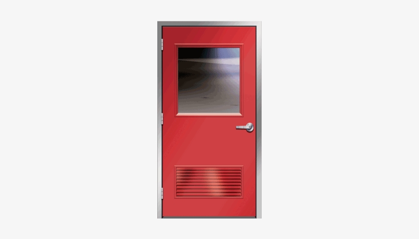 Metal Door Png - Red Metal Door, transparent png download