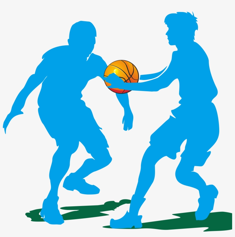 Basketball Silhouette Clip Art At Getdrawings - Basketball Clip Art, transparent png download
