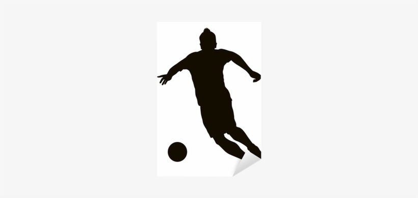 Soccer Player Detailed Vector Silhouette - Calciatore Stilizzato 10, transparent png download