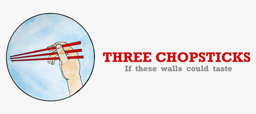 Three Chopsticks - Stick It! Rectangle Sticker, transparent png download