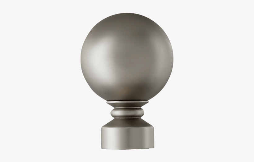 Ball Finial Metal Hardware Set With 4 Foot Pole In - Sphere, transparent png download