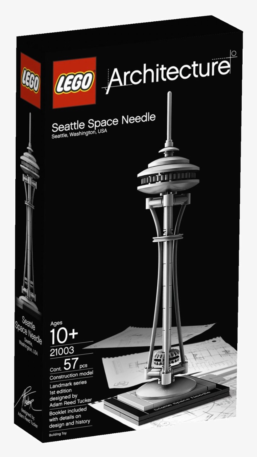 Lego Architecture 21003 Seattle Space Needle - Lego Architecture John Hancock Center 21001, transparent png download