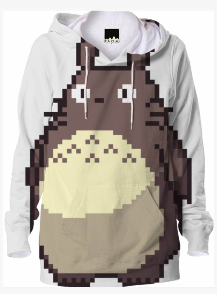 Pixel Totoro $88 - Hoodie, transparent png download
