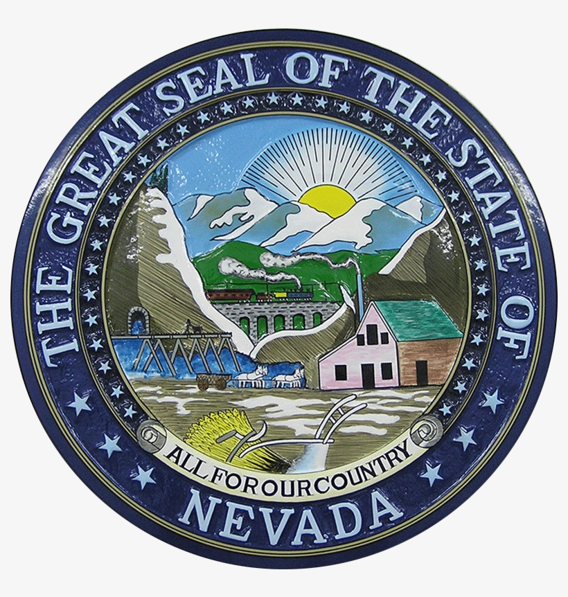 Nevada State Seal Plaque - Nevada State Seal 2017, transparent png download