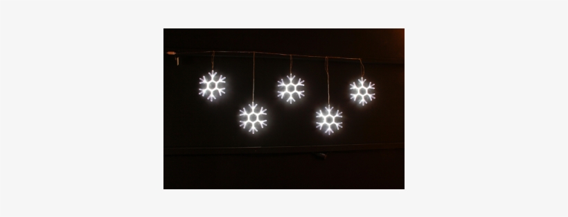 Cortina 5 Copos De Nieve Interior Globall - Copos De Nieve Luces, transparent png download