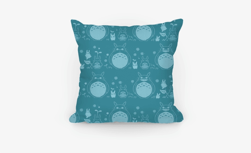Totoro Pattern Pillow Pillow - Pillow, transparent png download