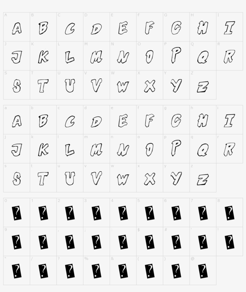 Font Characters - Font, transparent png download