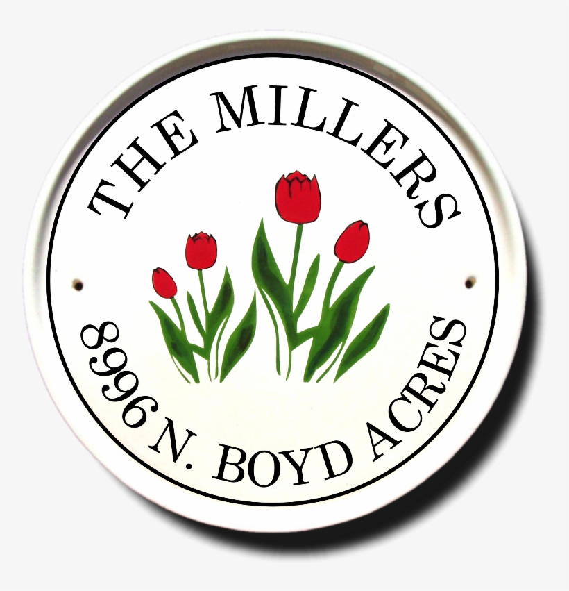 Tulips Round Plaque - Dinnington Town Fc, transparent png download