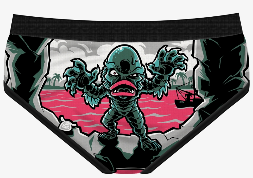 Creature From The Red Lapoon Briefs - Briefs, transparent png download