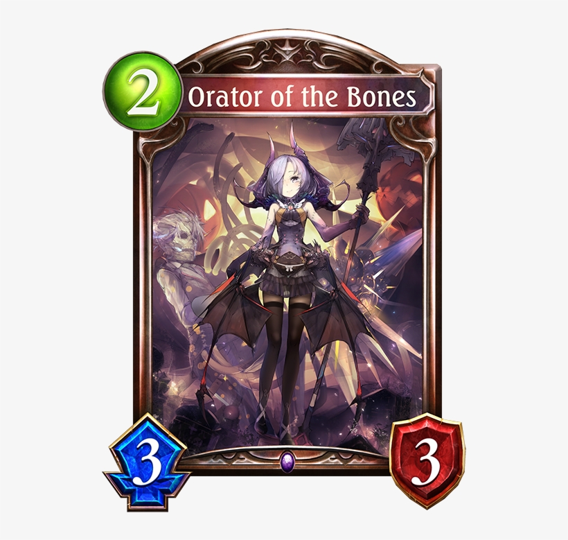 Unevolved Orator Of The Bones Evolved Orator Of The - Shadowverse Fate Tie In Cards, transparent png download