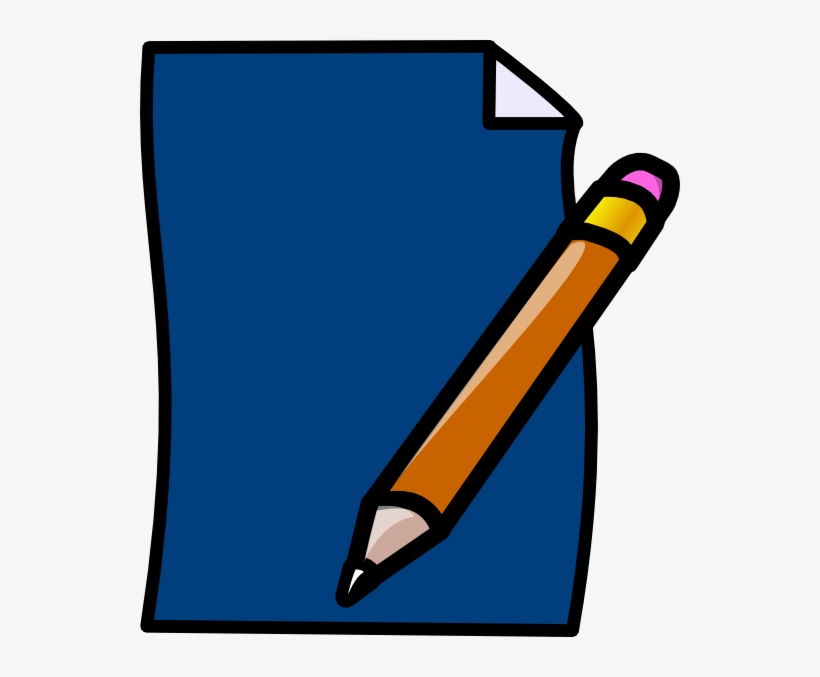 Planner Pencil Blue Svg Clip Arts 540 X 597 Px, transparent png download