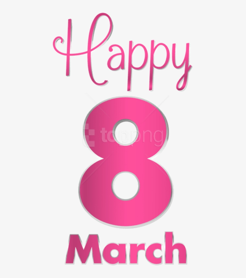 Free Png Download 8 March Pink Transparent Png Images - 8 March Png, transparent png download