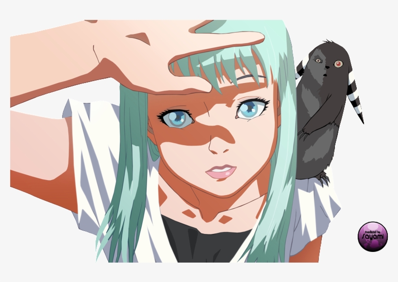 Cute Anime Girl Render Photo - Wonderful Days Anime Movie, transparent png download