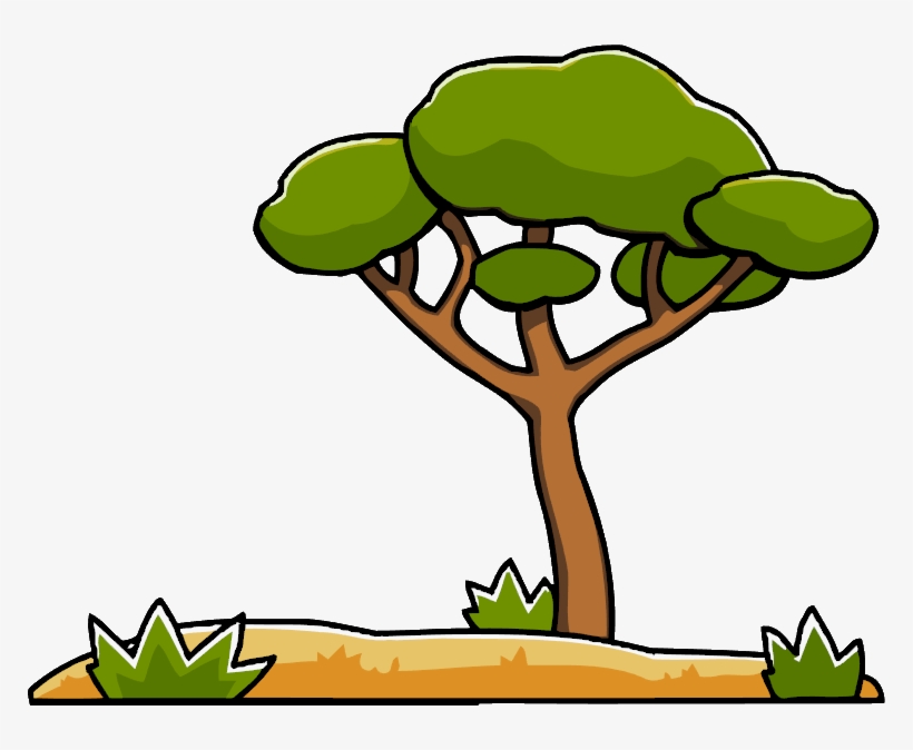Tree Clip Art Freeuse - Cartoon Savanna Tree, transparent png download