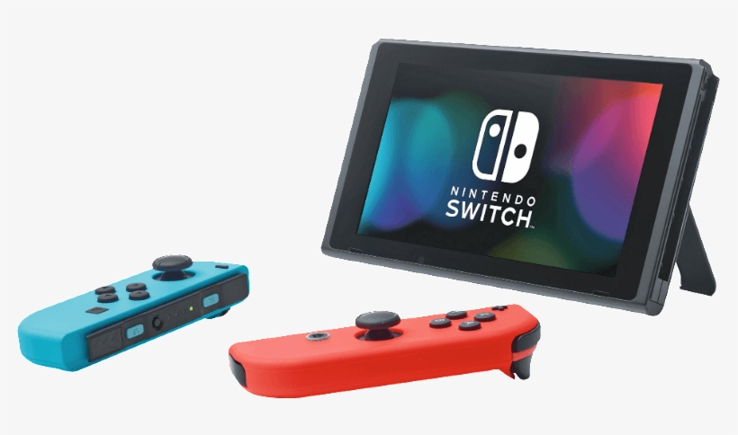 Nintendo Switch Neon Rot/neon Blau - Nintendo Switch 2 Player, transparent png download