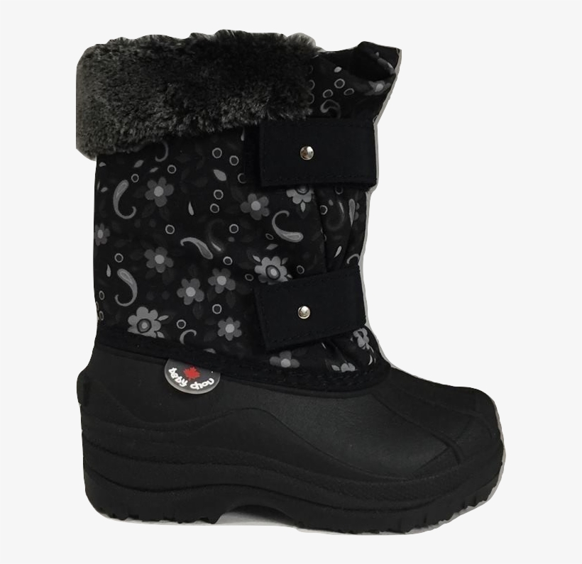 Hichaud Winter Boot Noir Print - Snow Boot, transparent png download