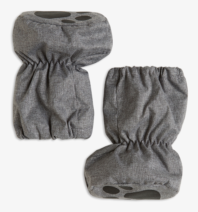 Lined Footies With Print Grey - Suede, transparent png download