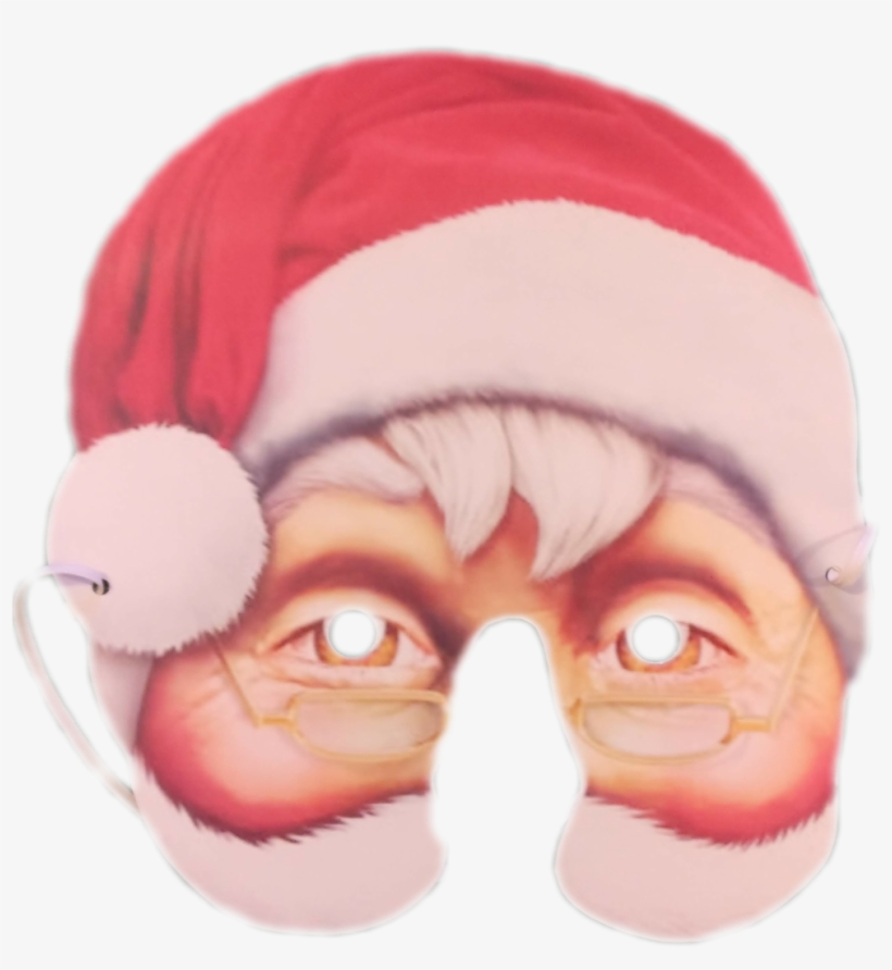 Load Image Into Gallery Viewer, Santa Face Mask - Cartoon, transparent png download