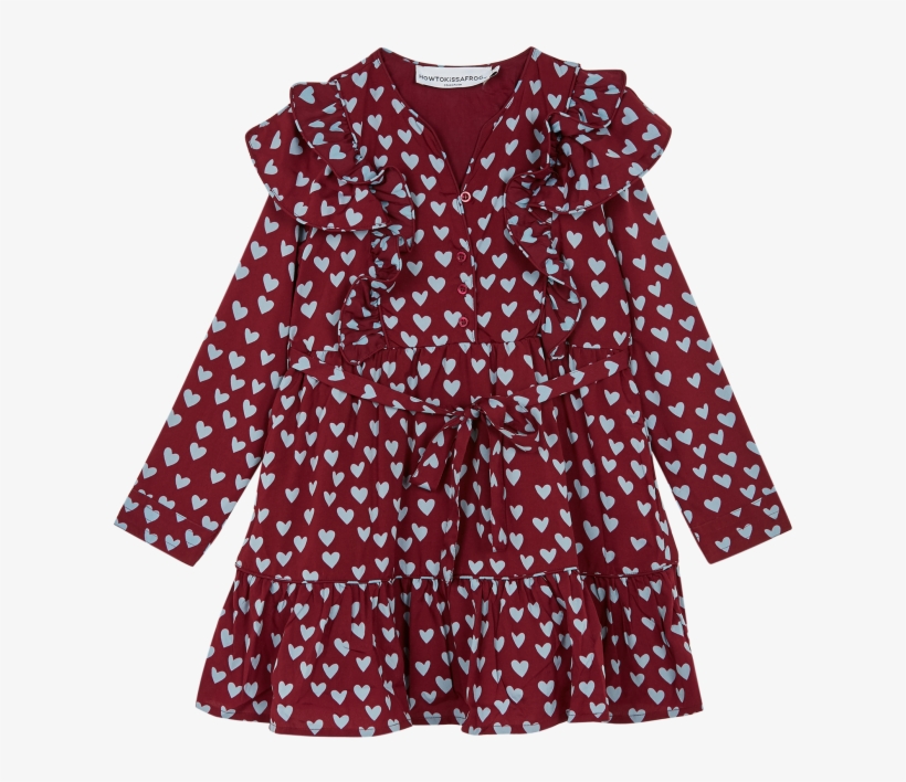 Red Naomi Dress - Toddler Blue Polka Dot Dress, transparent png download