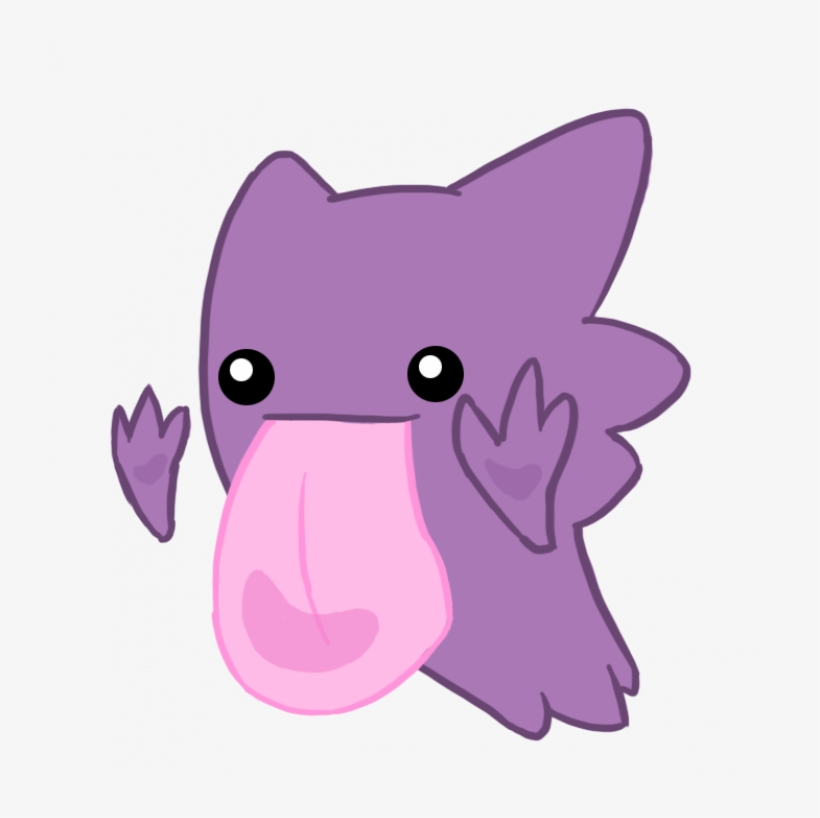 Cute Haunter Licking The Screen - Cute Haunter Pokemon, transparent png download