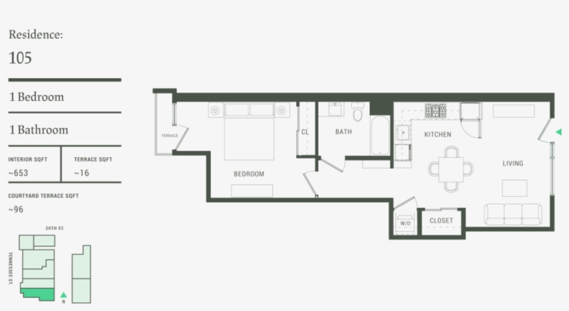 105 - Floor Plan, transparent png download