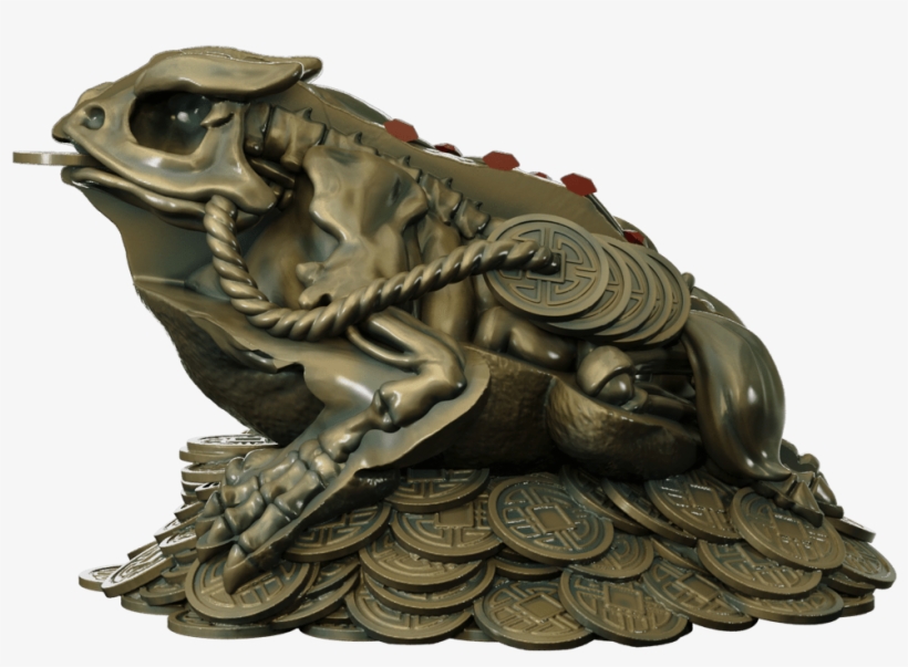Xxray Fortune Frog - Statue, transparent png download