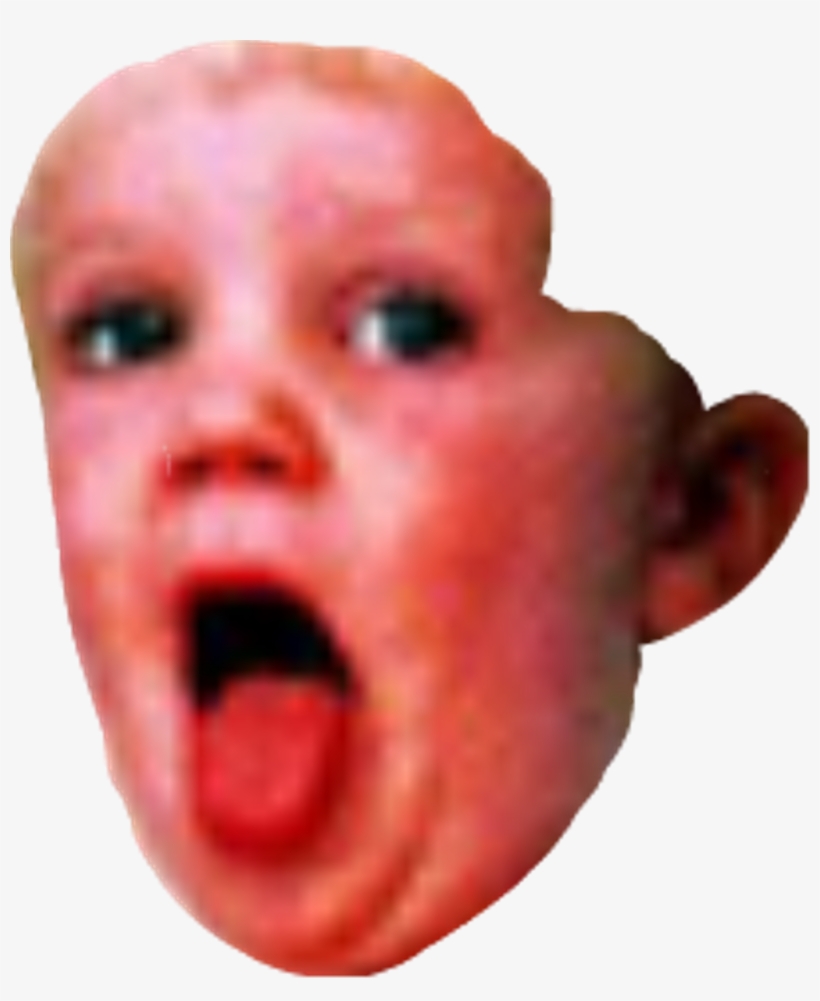 #meme #cringe #kid #baby #genius #mega #memes - Tongue, transparent png download