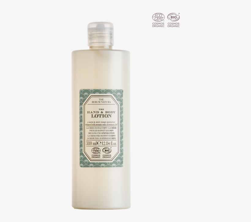 Organic Certified, The Hand & Body Lotion, 380 Ml, - Plastic Bottle, transparent png download