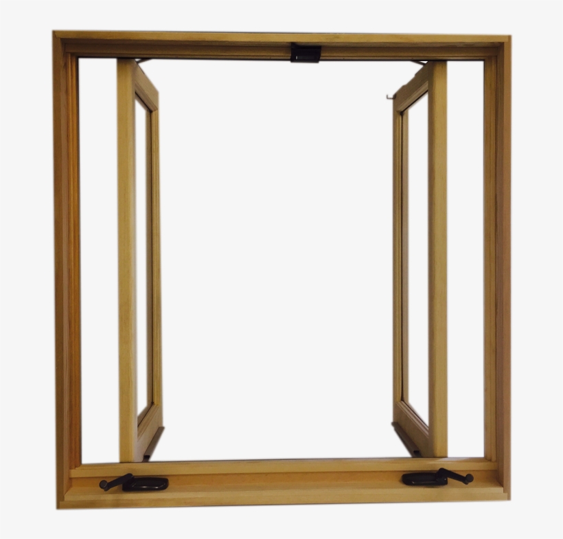 Swing Out Pair Casement Open - Plywood, transparent png download