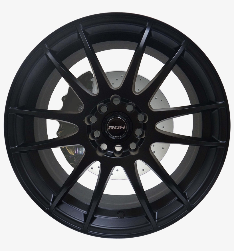 Azzuro Matt Black - Hubcap, transparent png download