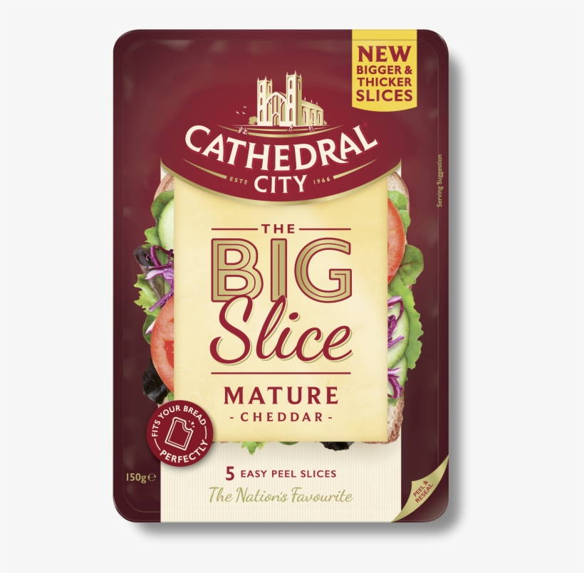 Cathedral City Takes A Larger Slice Of The Market With - Cathedral City Cheese Slices, transparent png download