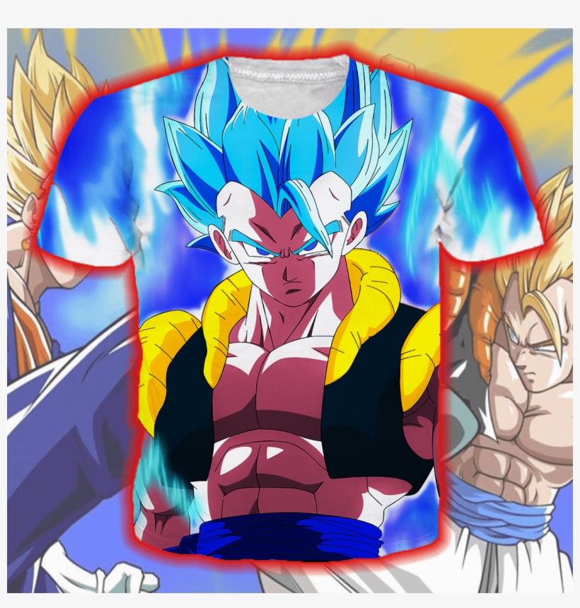 Ssb Gogeta 3d Print T-shirt - Super Saiyan Blue Gogeta, transparent png download