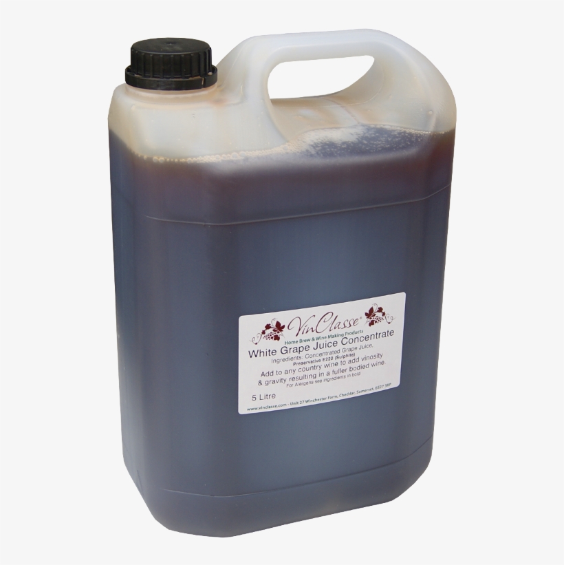 Vinclasse White Grape Juice Concentrate 5 Litre Bulk - Bottle, transparent png download