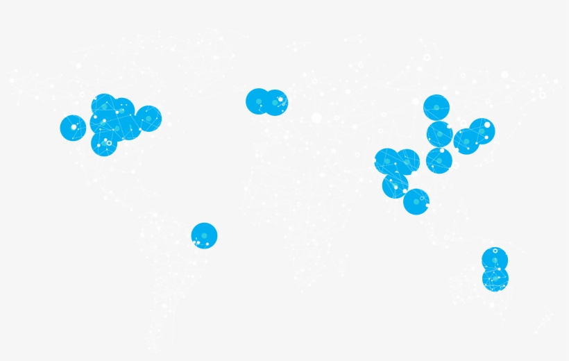 1 Million Servers 100 Datacenters In Over 40 Countries - Circle, transparent png download